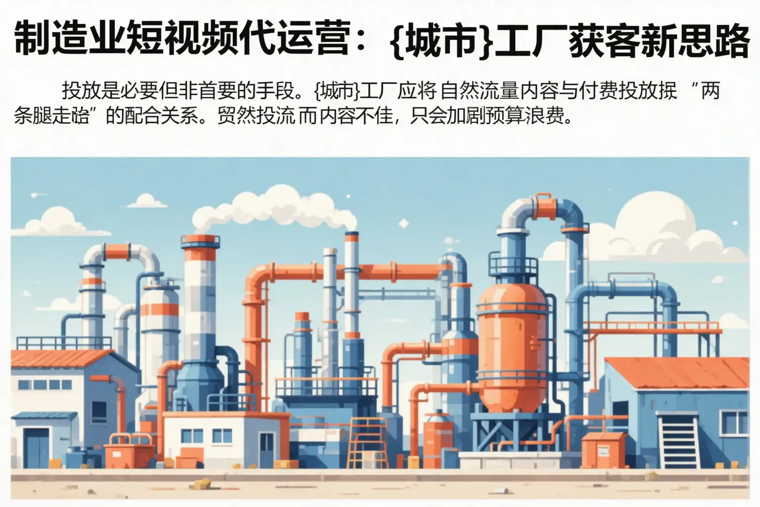 制造业短视频代运营：万宁工厂获客新思路