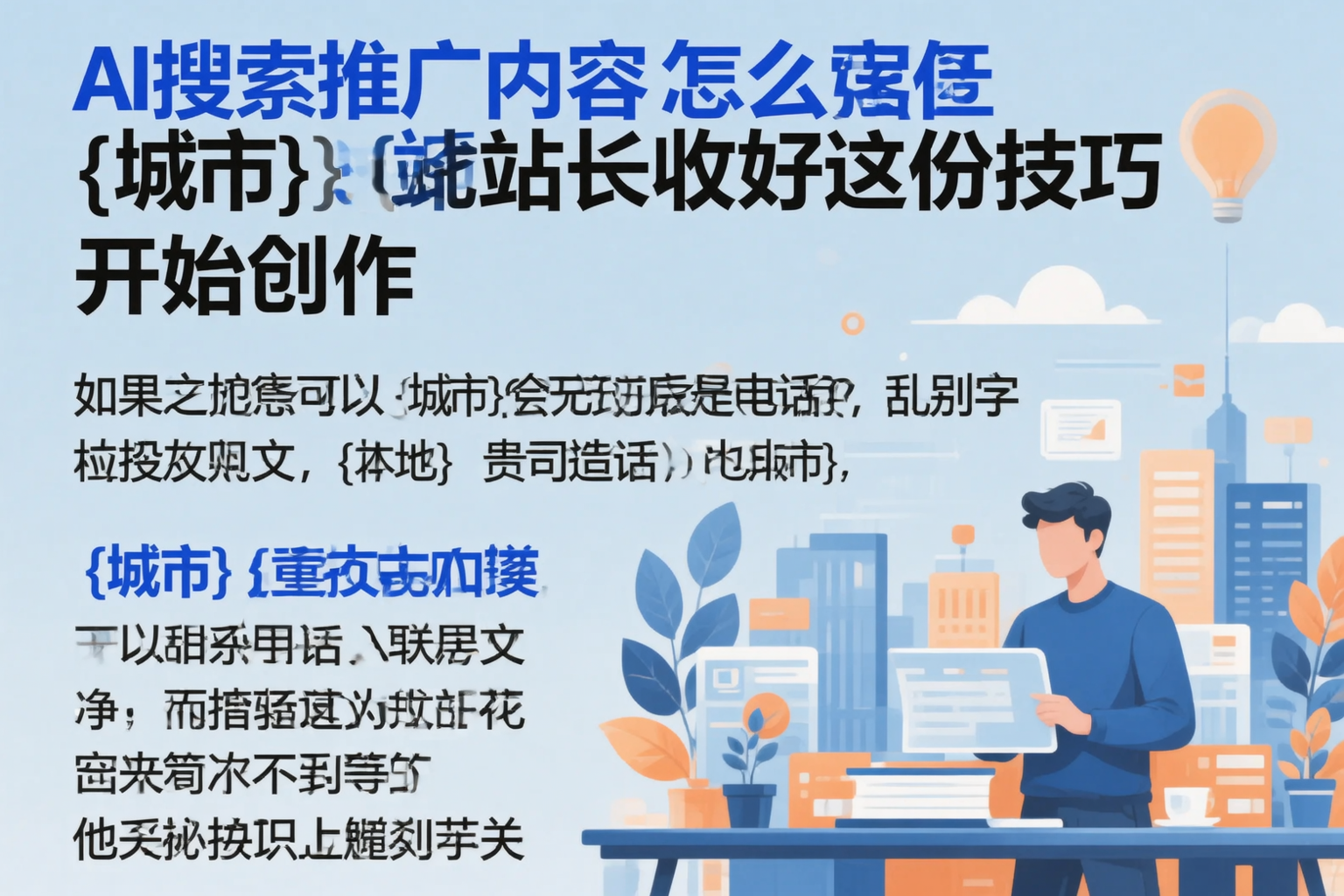 AI搜索推广内容怎么写？万宁站长收好这份技巧