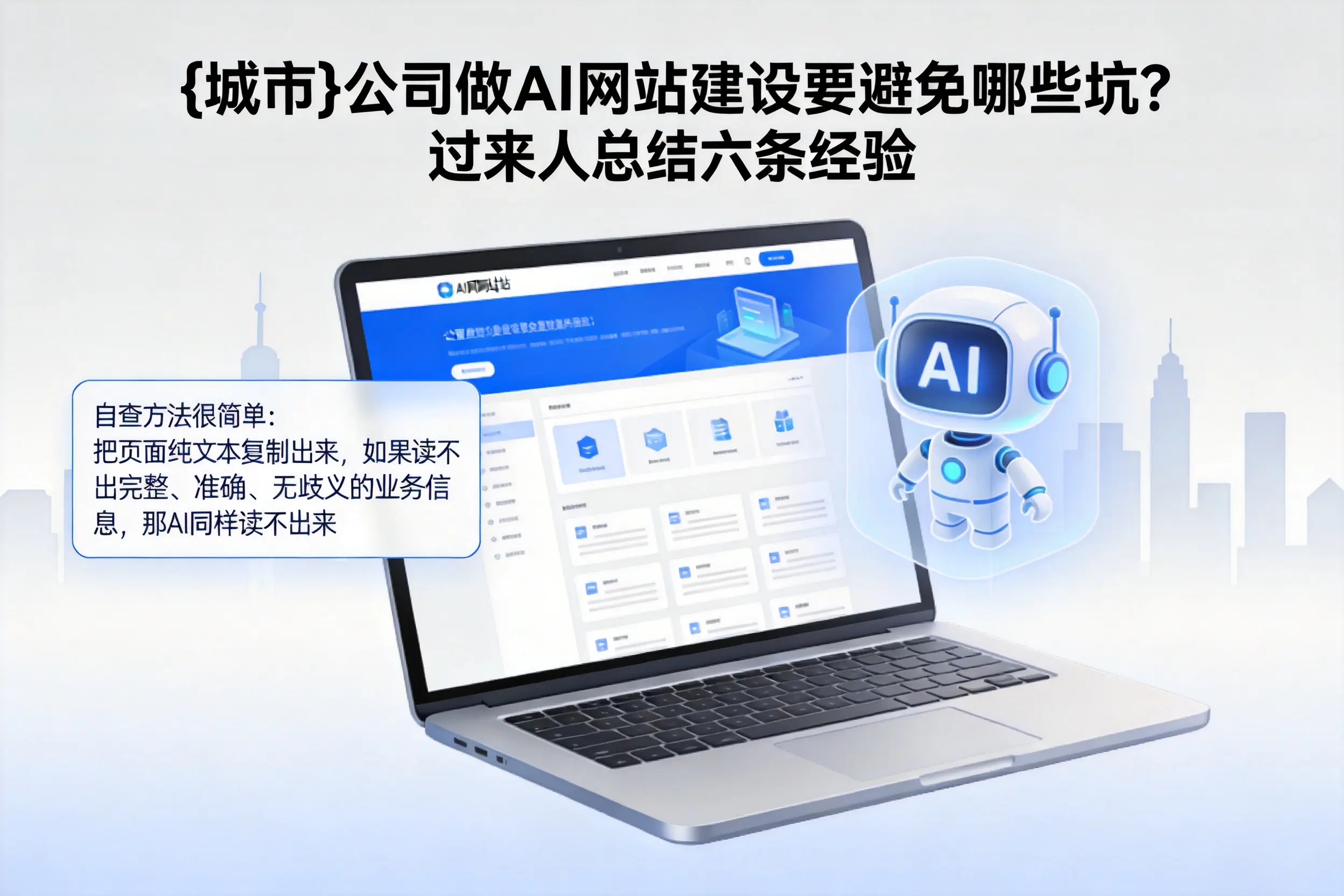 万宁公司做AI网站建设要避免哪些坑?过来人总结六条经验