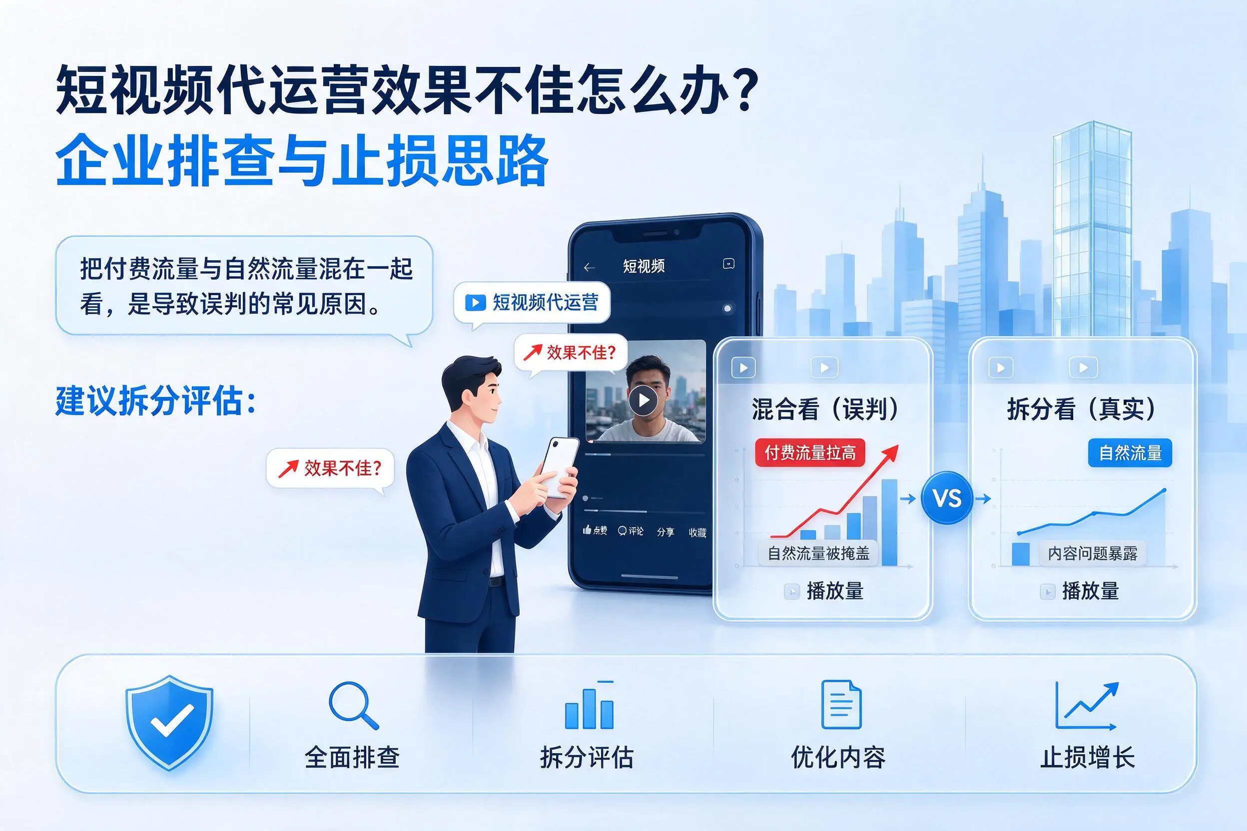 短视频代运营效果不佳怎么办？万宁企业排查与止损思路