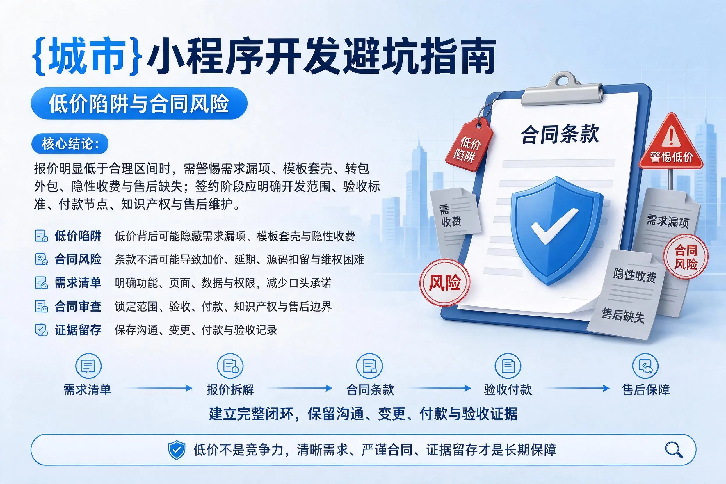万宁小程序开发避坑指南:低价陷阱与合同风险