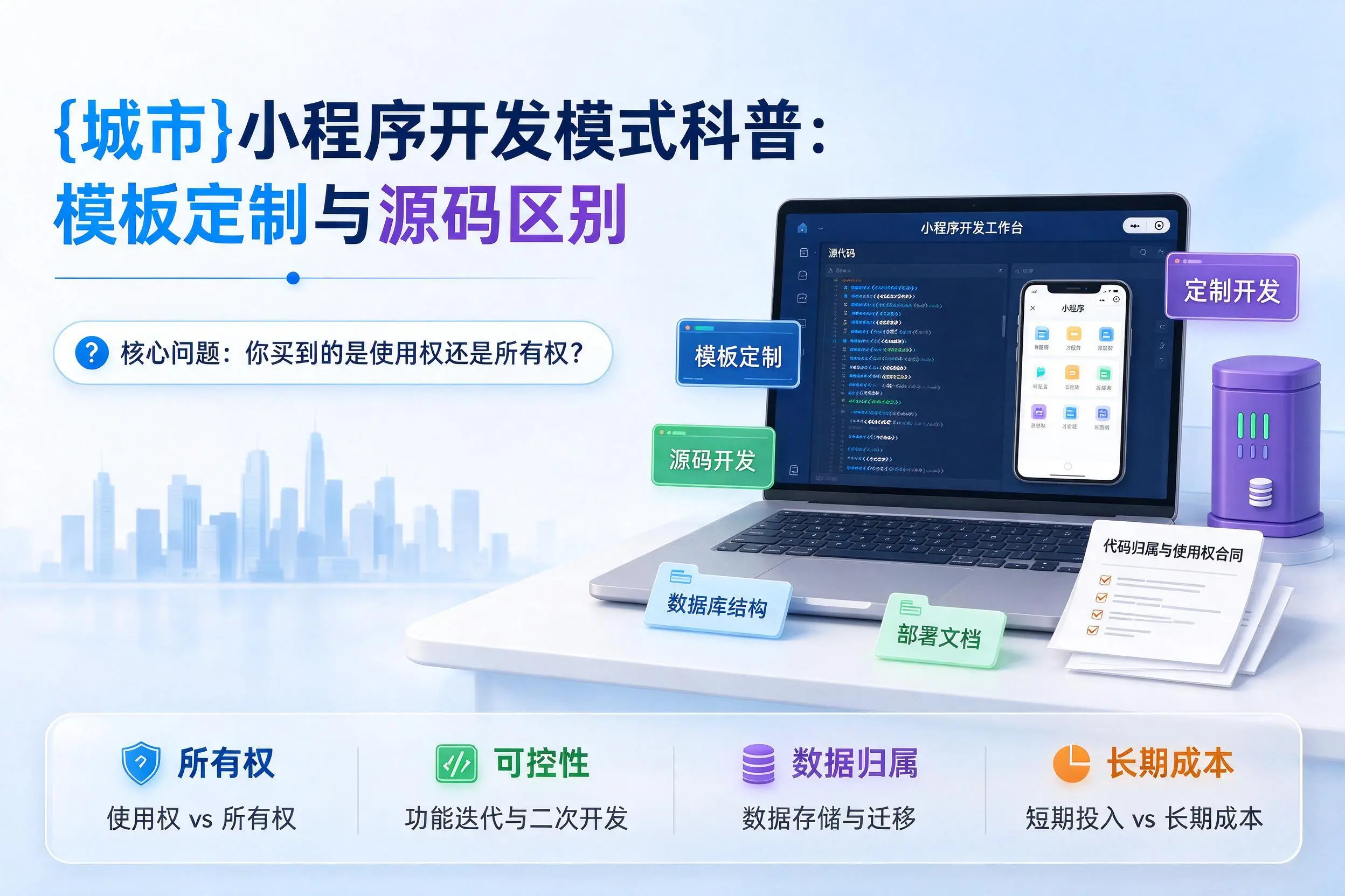 万宁小程序开发模式科普：模板定制与源码区别