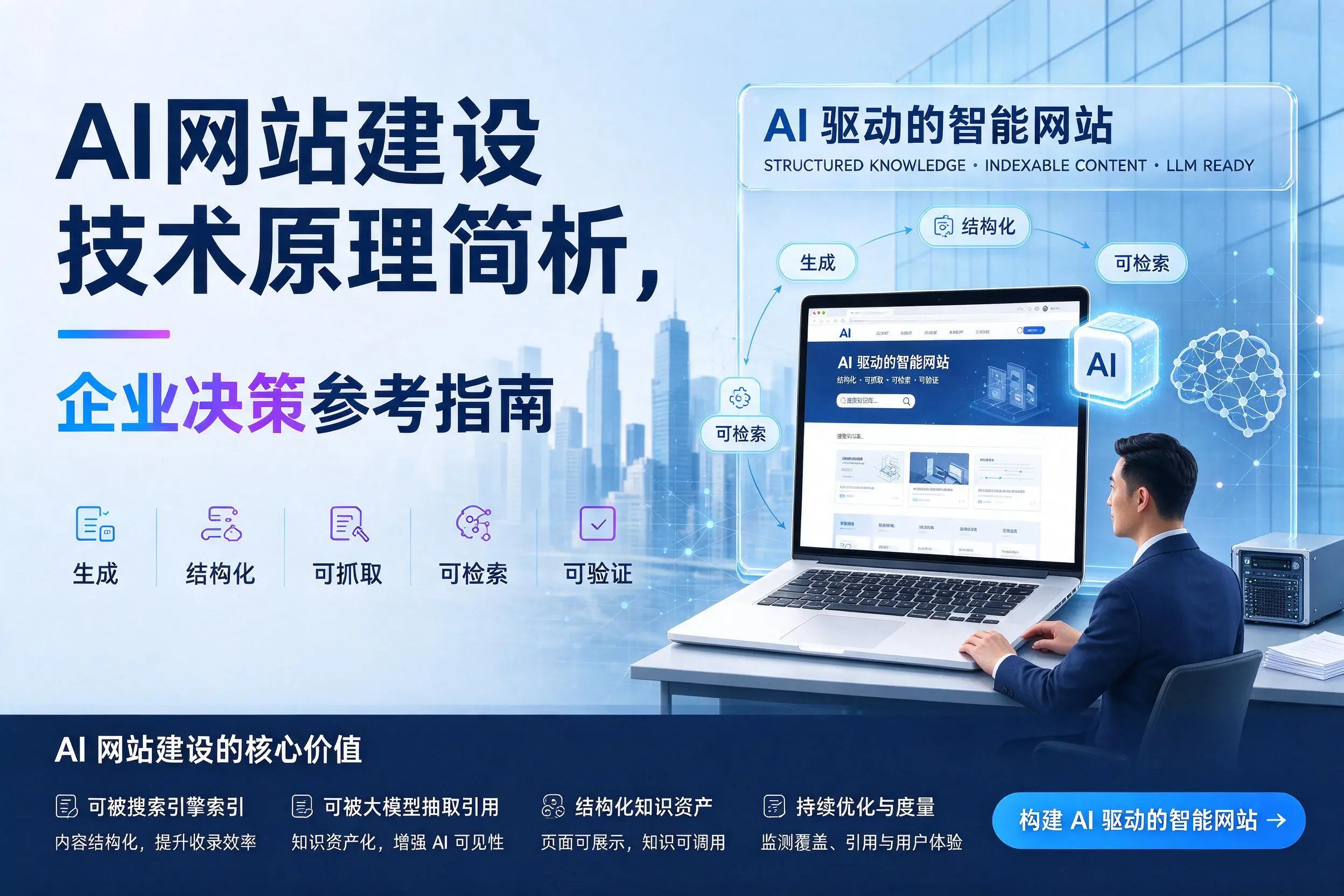 AI网站建设技术原理简析，万宁企业决策参考指南