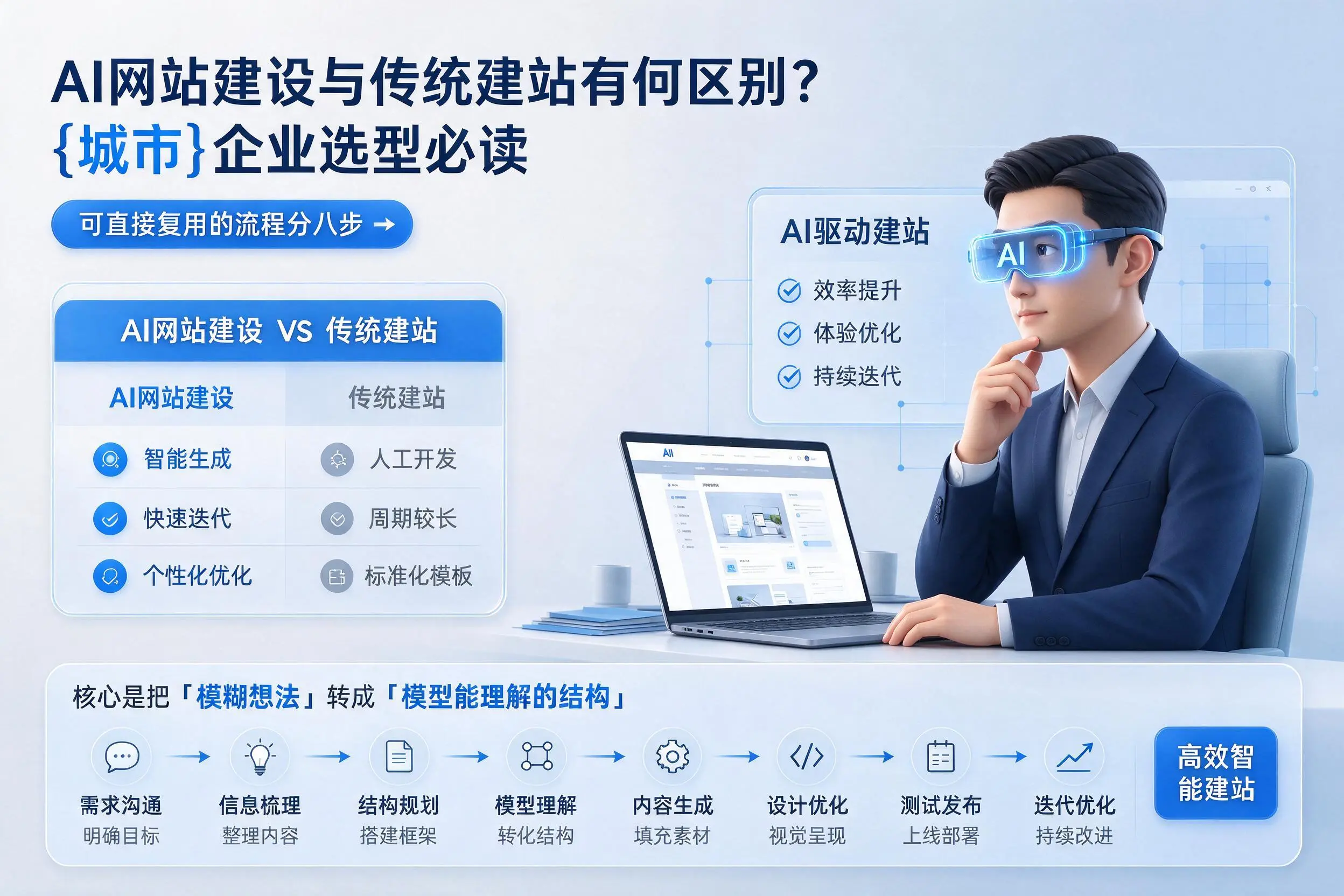 AI网站建设与传统建站有何区别?万宁企业选型必读