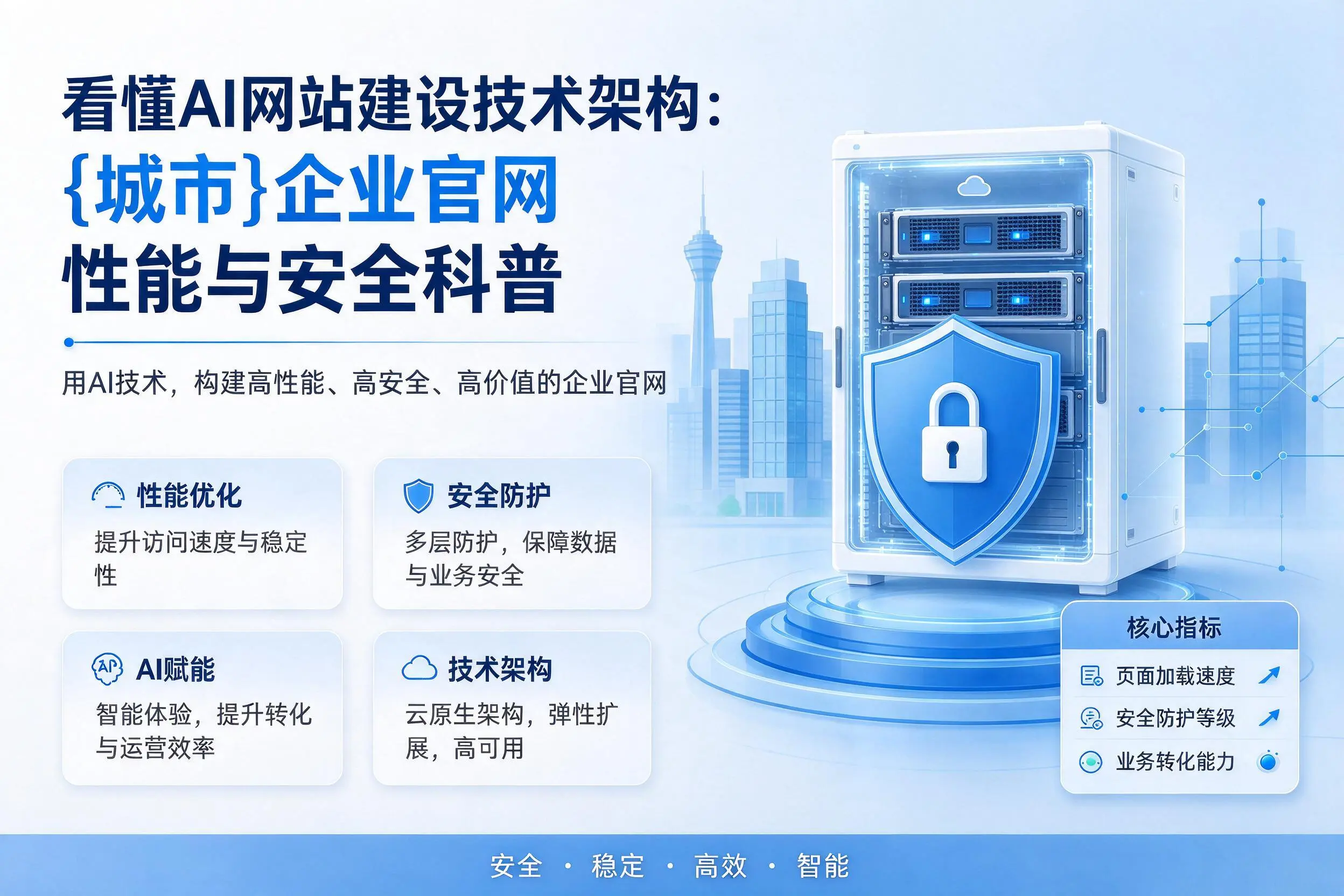 看懂AI网站建设技术架构:万宁企业官网性能与安全科普